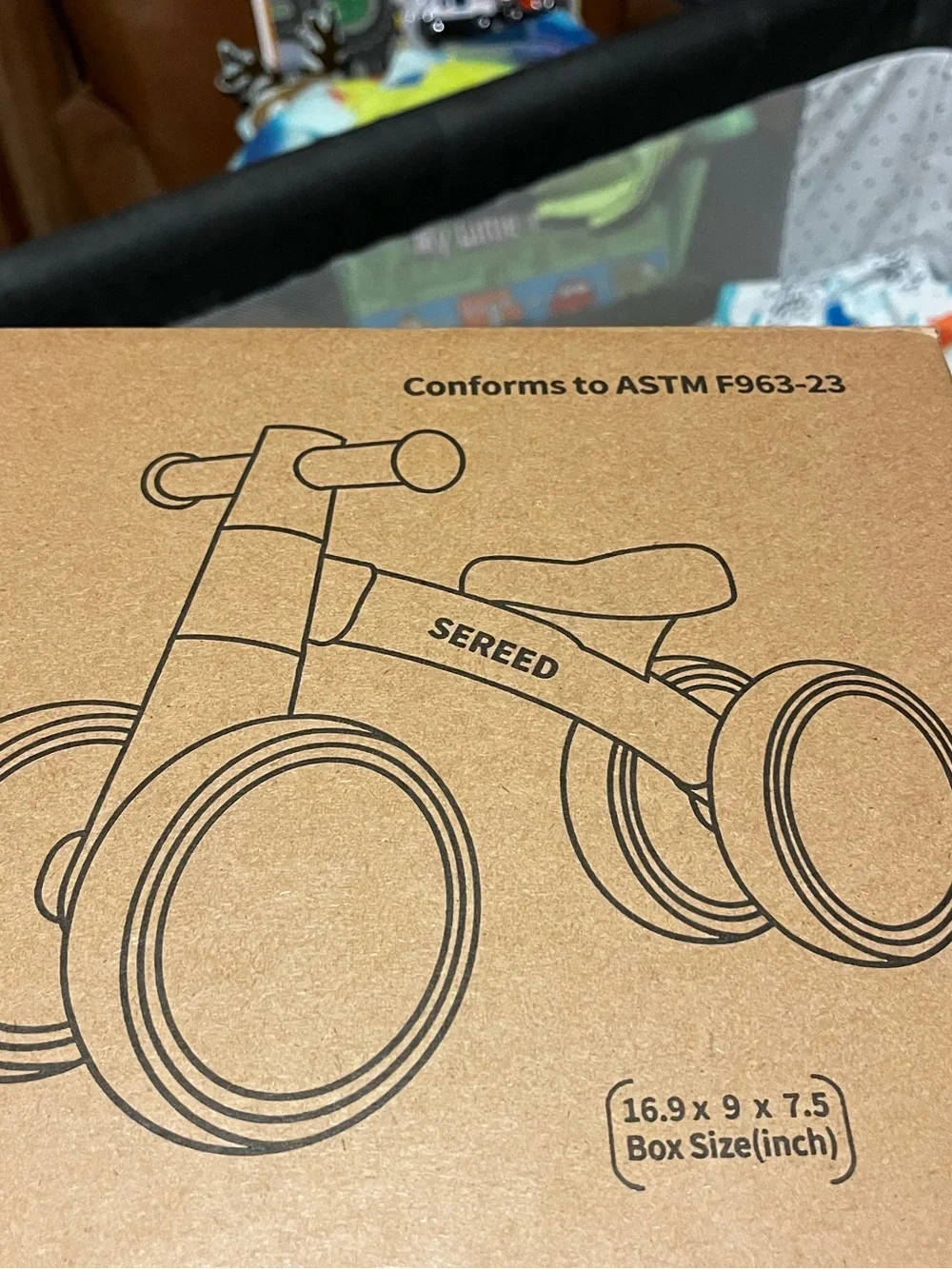Baby Balance Bike Brand New in Box Black and White